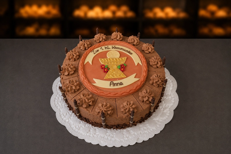Individuelle Torte zur Kommunion von der Bäckerei Weindl